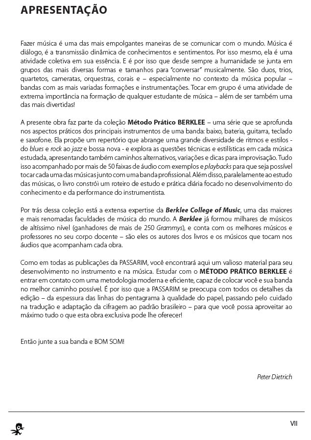 BERKLEE Baixo Método Prático: Aprenda a tocar