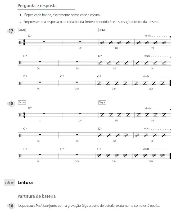 BERKLEE Bateria Método Prático: Aprenda a tocar