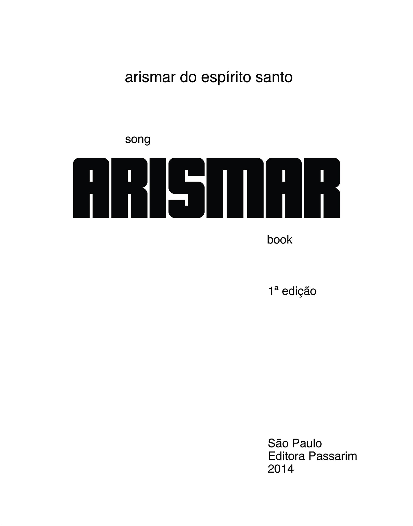 Arismar Alegria nos Dedos - Songbook